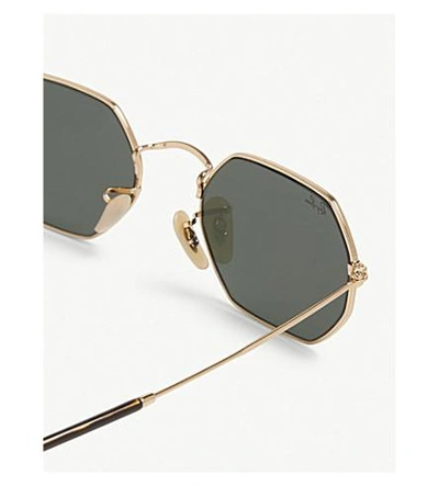 Ray Ban Irregular-frame Sunglasses In Gold