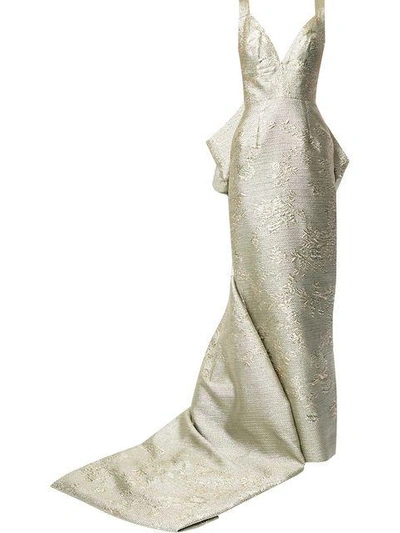 Shop Bambah Columbine Backless Gown - Metallic