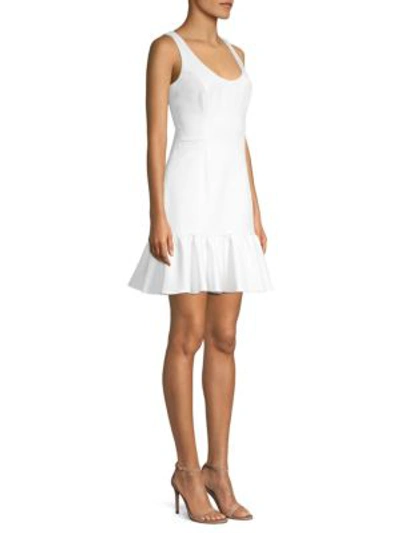 Shop Milly Geneva Mini Dress In White