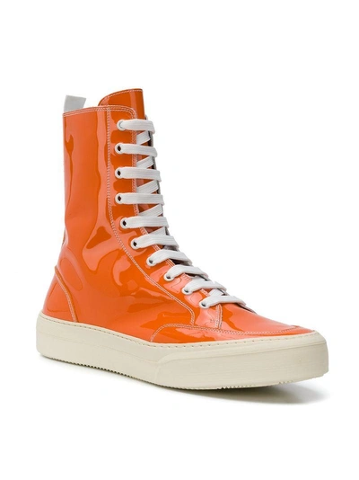 Shop Sunnei Sneaker Boots - Orange