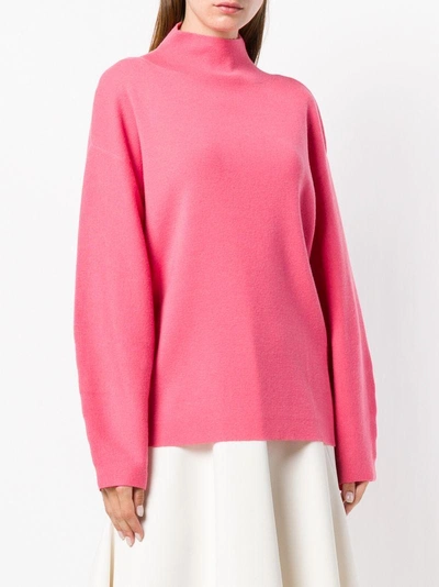 Shop Aspesi Drop Shoulder Sweater - Pink