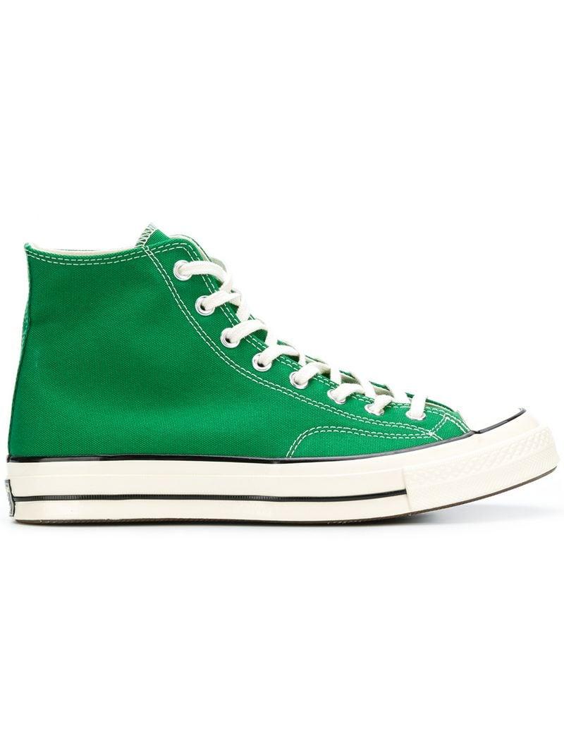 green hi top converse