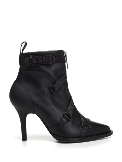 Shop Chloé 90 Strappy Ankle Boots In Black