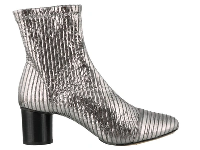 Shop Isabel Marant Datsy Boots In Silver