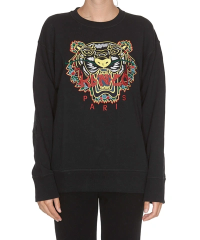 Shop Kenzo Tiger Sweatshirt In Black