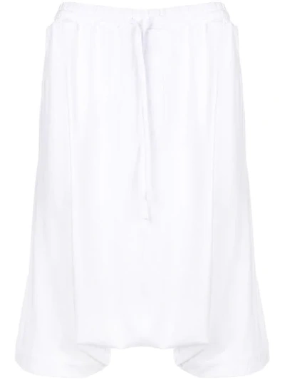 Shop Unconditional Cropped Harem Trousers - White