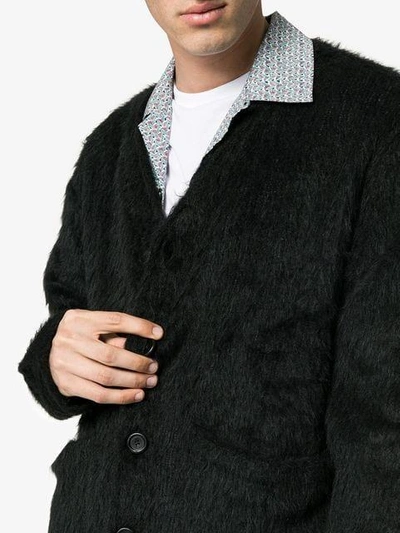 Shop Our Legacy Mohair Textured Cardigan - Black