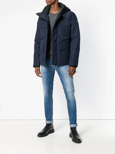 Dondup Stonewashed Jeans In Blue