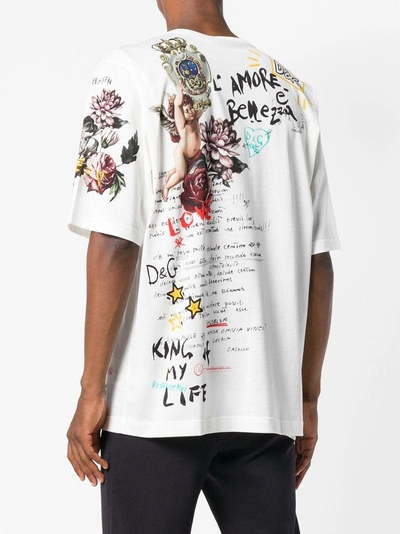 Dolce & Gabbana Of My Life T-shirt In Angeli Fondo Bianco | ModeSens