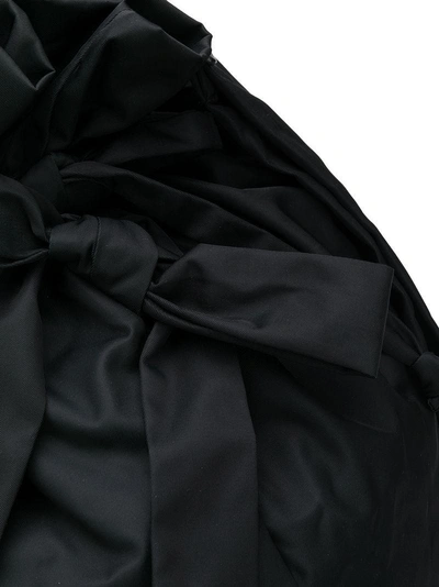 Shop Simone Rocha Oversized Bow Drawstring Bag - Black