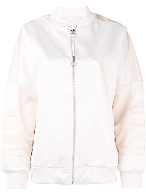 adidas white bomber jacket