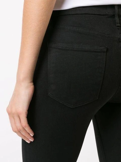 Shop Frame Le Crop Mini Boot Jeans In Black