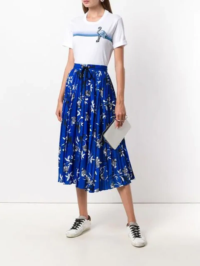 Shop Markus Lupfer Monkey Flower Skirt - Blue