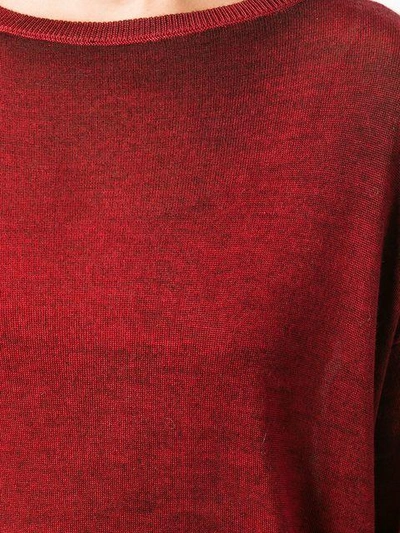 Shop Avant Toi Round Neck Sweater - Red