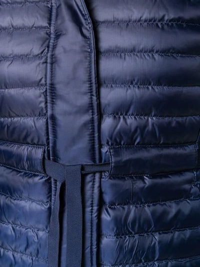 Shop Michael Kors Michael  Concealed Fastening Padded Jacket - Blue
