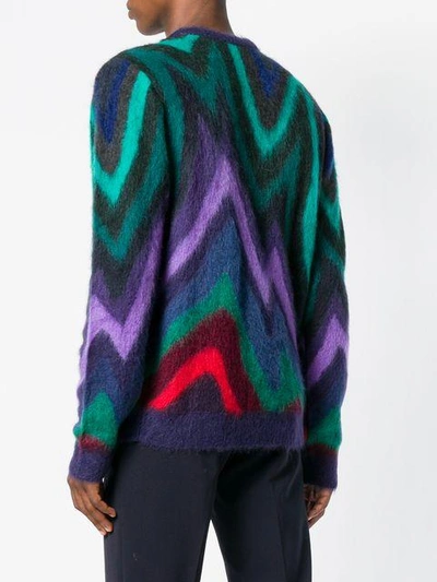 patterned knit jumper