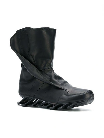 Shop Adidas Originals Abstract Sole Boots In Black