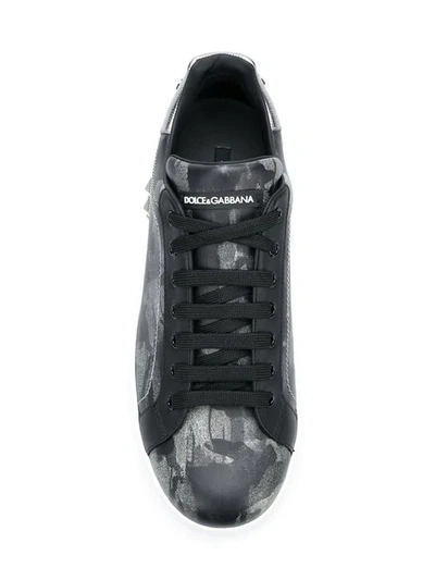 Shop Dolce & Gabbana 'portofino' Sneakers In Black