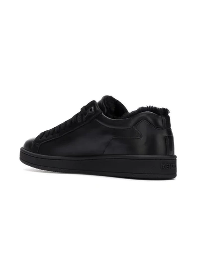 Shop Kenzo Tennix Sneakers - Black