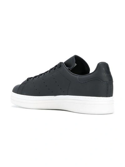 Adidas Originals Stan Smith New Bold Black Leather Sneakers | ModeSens
