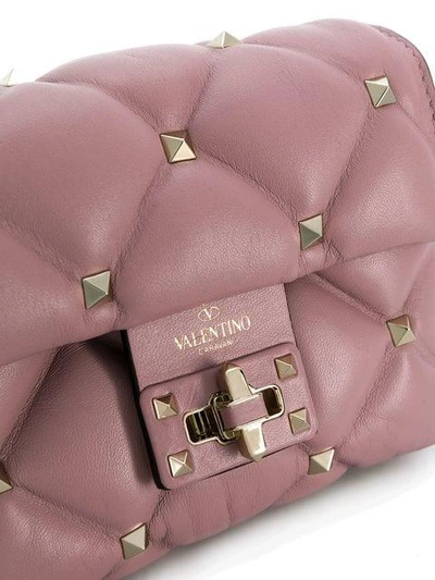 Shop Valentino Mini  Garavani Candystud Crossbody Bag - Pink