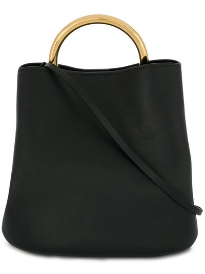 Shop Marni Pannier Medium Bag - Black