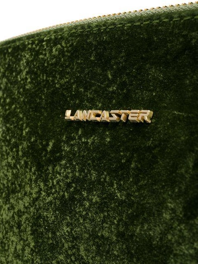 Shop Lancaster Velvet Clutch Bag - Green