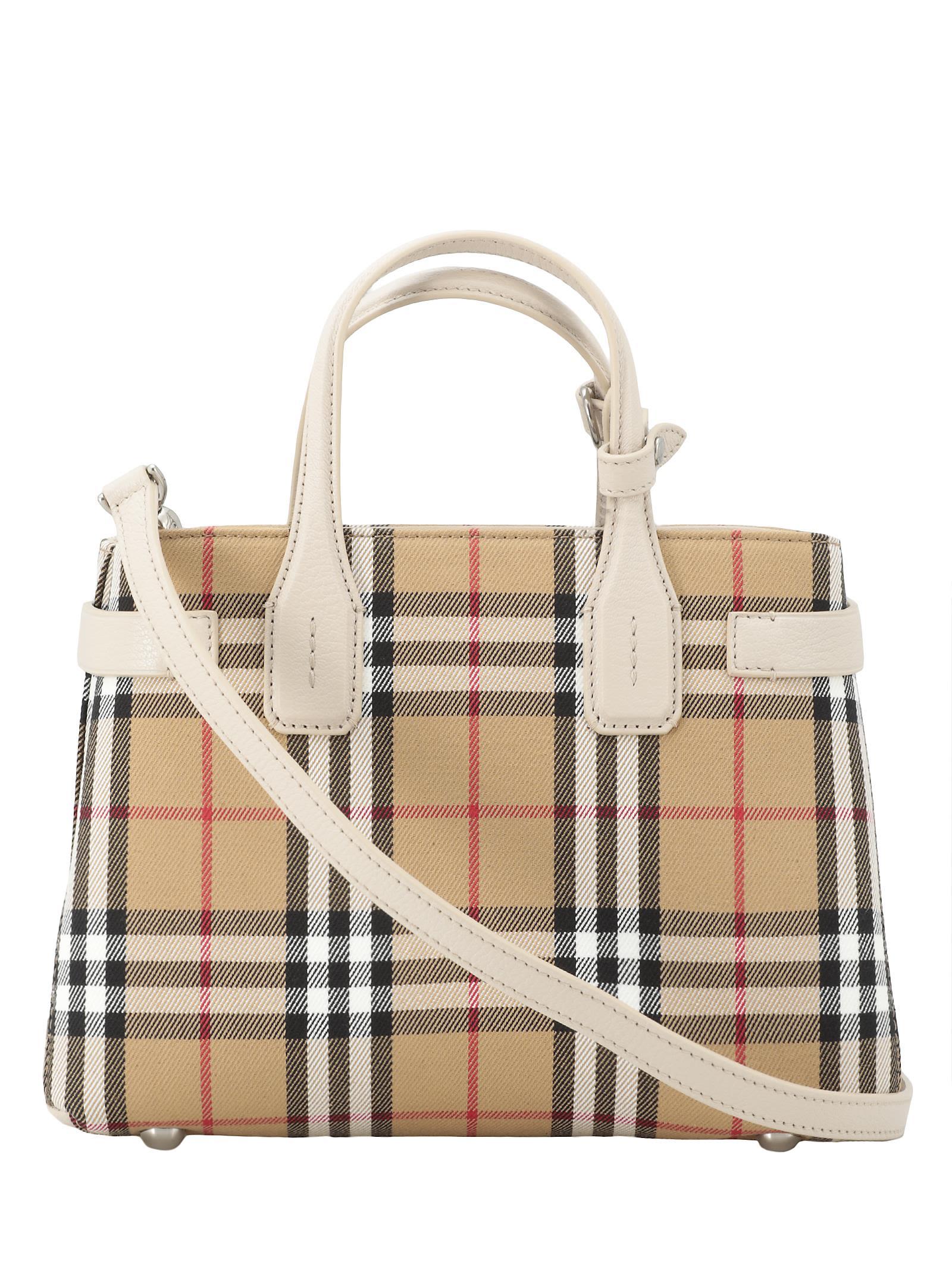 Burberry Sm Banner Bag In Limestone | ModeSens