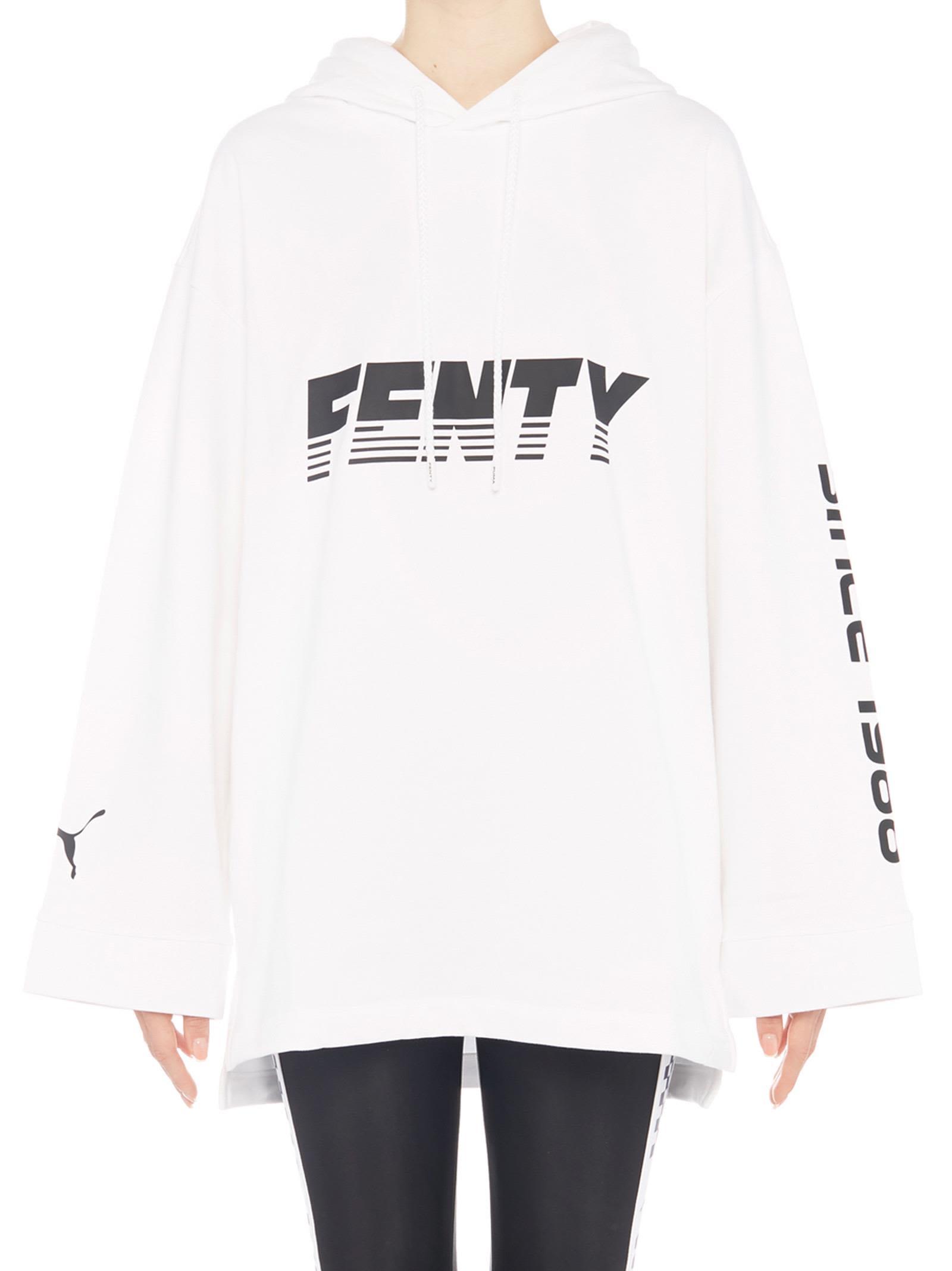 Fenty X Puma Fenty Puma By Rihanna Hoodie In White Modesens