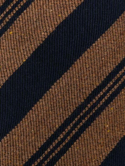 Shop Nicky Diagonal Stripes Tie In Brown