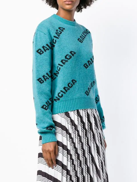 balenciaga crop sweater