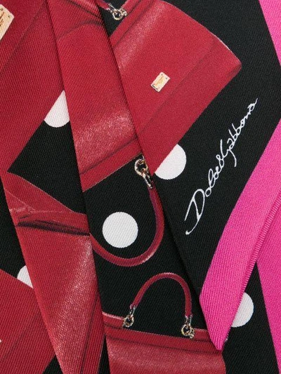 Shop Dolce & Gabbana 'sicily' Schal In Red