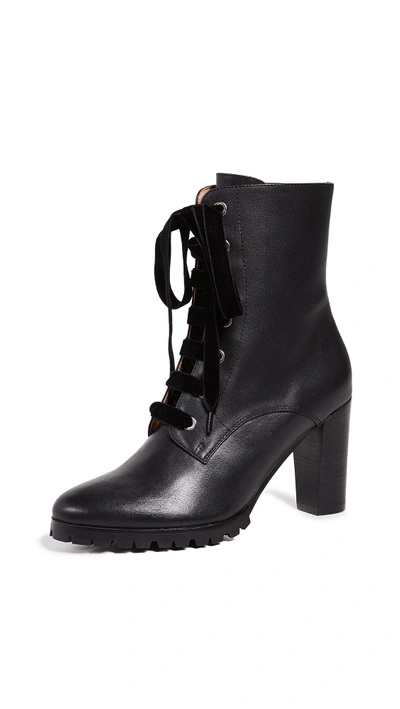 Shop Matiko Emma Lace Up Boots In Black