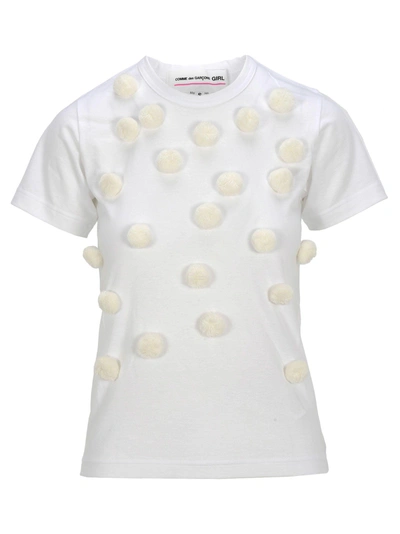 Shop Comme Des Garcons Girl Tshirt Pon Pon In White White