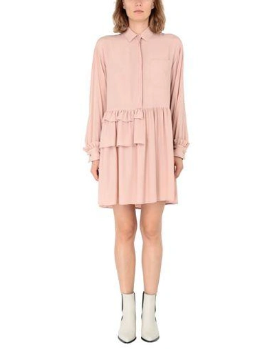 Shop Si-jay Short Dress In Pastel Pink
