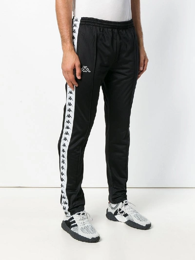 Kappa Astria Snap Track Trousers In Black | ModeSens