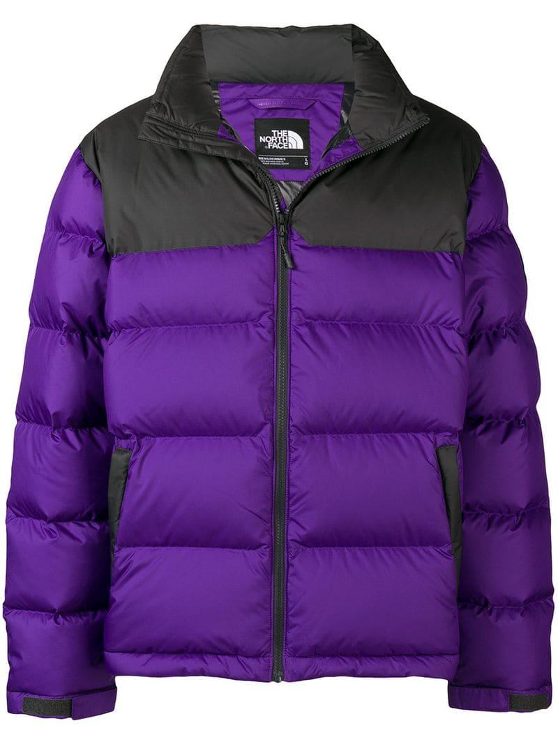 north face coat purple