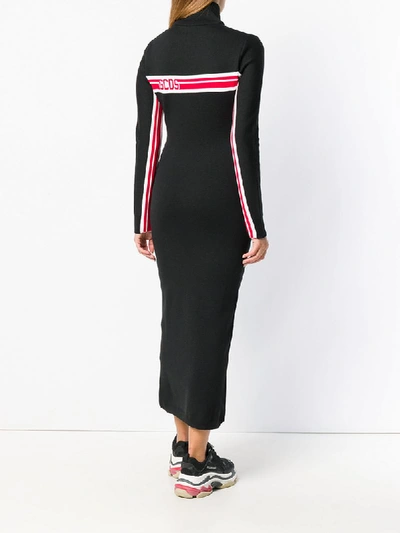 Shop Gcds Turtleneck Sweater Dress - Black
