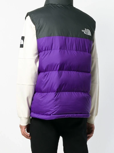 Shop The North Face 1992 Nuptse Puffer Vest In Purple