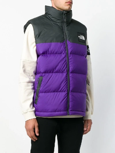 Shop The North Face 1992 Nuptse Puffer Vest In Purple
