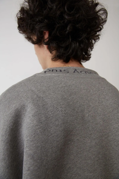 Shop Acne Studios Iconic Sweatshirt Light Grey Melange