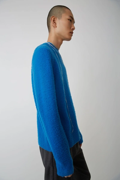 Shop Acne Studios Crewneck Sweater Blue