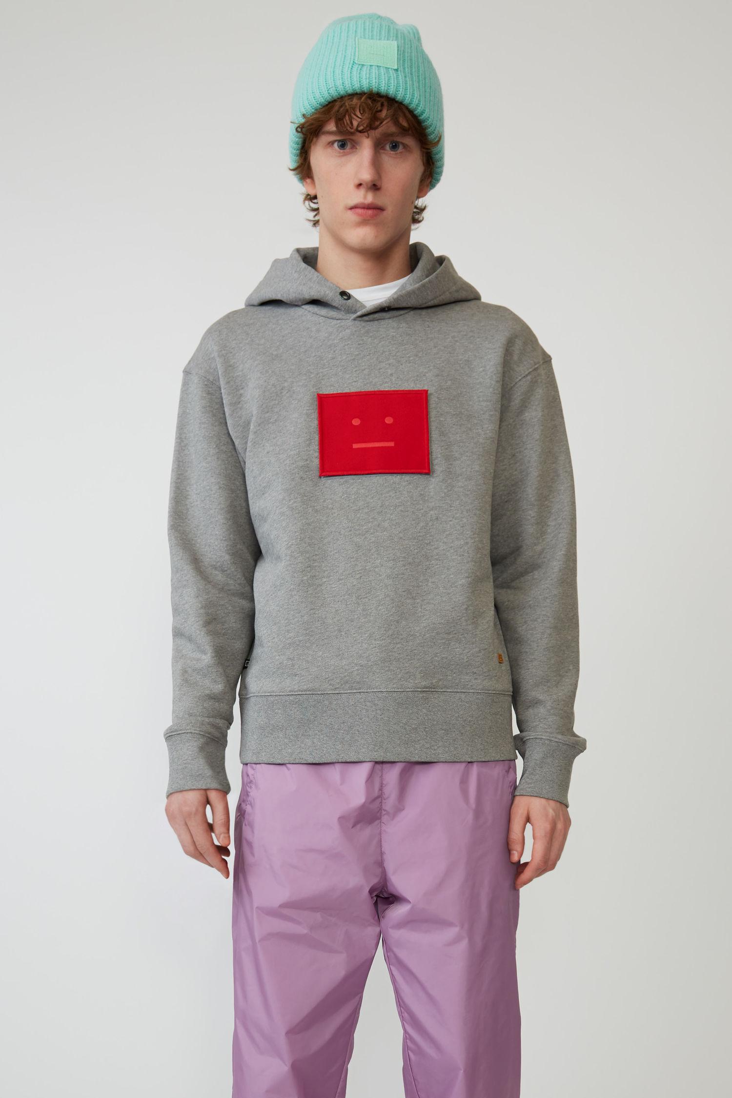 acne studios face patch hoodie