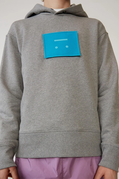 Acne studios face hot sale patch hoodie