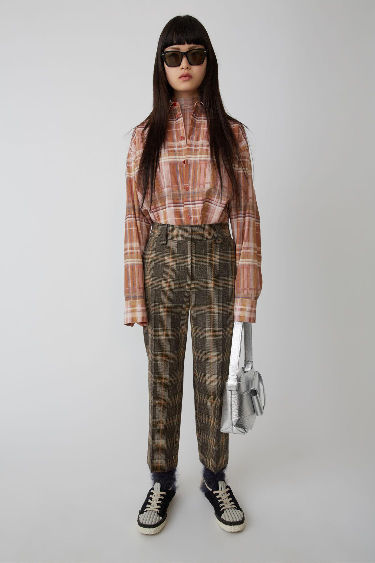 acne studios plaid trousers