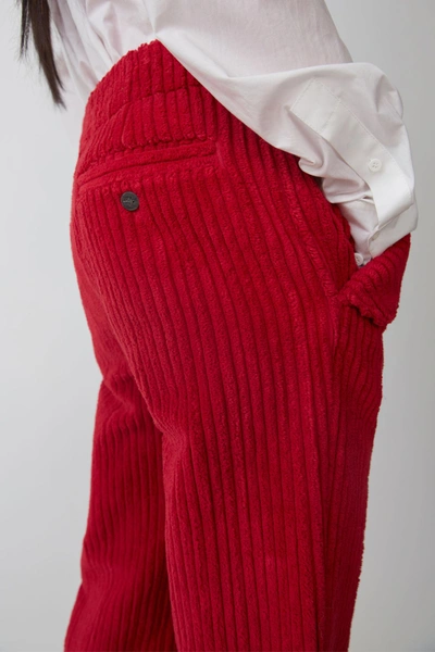 Shop Acne Studios Corduroy Trousers Fuchsia Pink