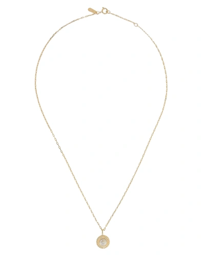 Shop Adina Reyter Small Diamond Rays Pendant Necklace In Gold