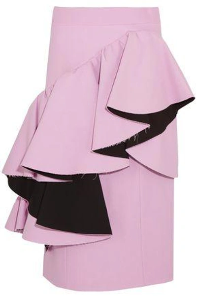 Shop Marni Woman Midi Skirt Lilac