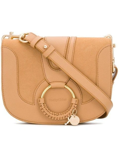 Shop See By Chloé Saddle Crossbody Bag In Neutrals