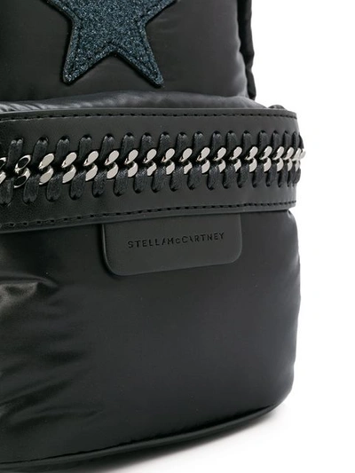 Shop Stella Mccartney Star Patch Mini Backpack - Black